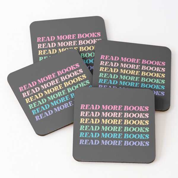 Item preview, Cute READ MORE BOOKS kawaii pastel rainbow retro lettering  designed and sold by venomouspixie.