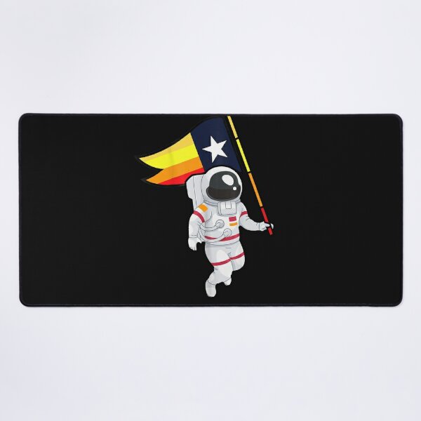 Houston Champ Texas Flag Astronaut Space City - Houston Space City  Astronaut Sticker Vinyl Decal Bumper Sticker 5