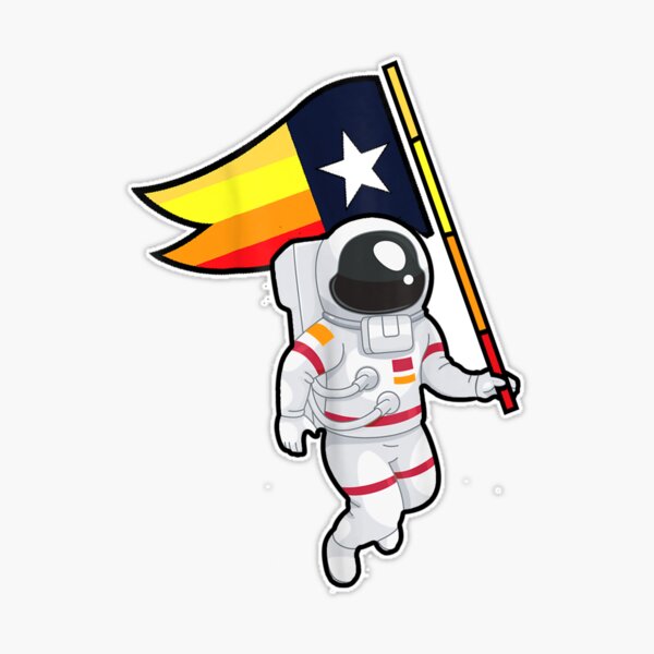 Custom Houston Champ Texas Flag Astronaut Space City Ladies Curvy