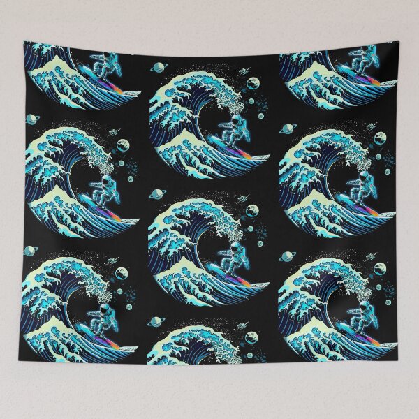 Item preview, Astronauta surfeando la gran ola frente a Kanagawa designed and sold by Le-Freak.
