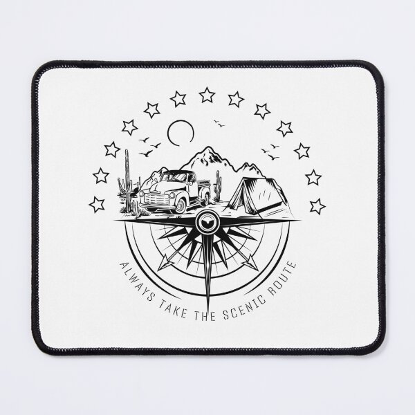 Item preview, Always take the scenic route Essential T-Shirt designed and sold by Natalia Pogribna.