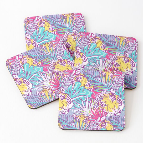 Item preview, Jungle Tiger Pattern Pastel Colors designed and sold by RepublicOfFire.