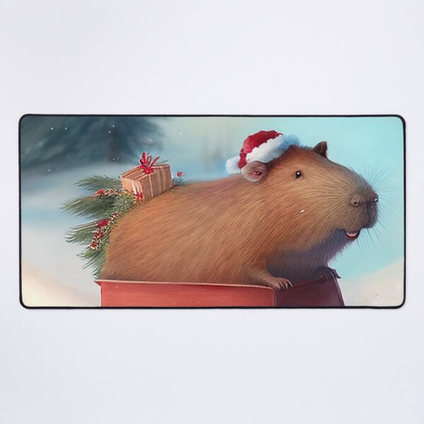 Item preview, Christmas Capybara Sleigh Ride designed and sold by CapybaraCentral.