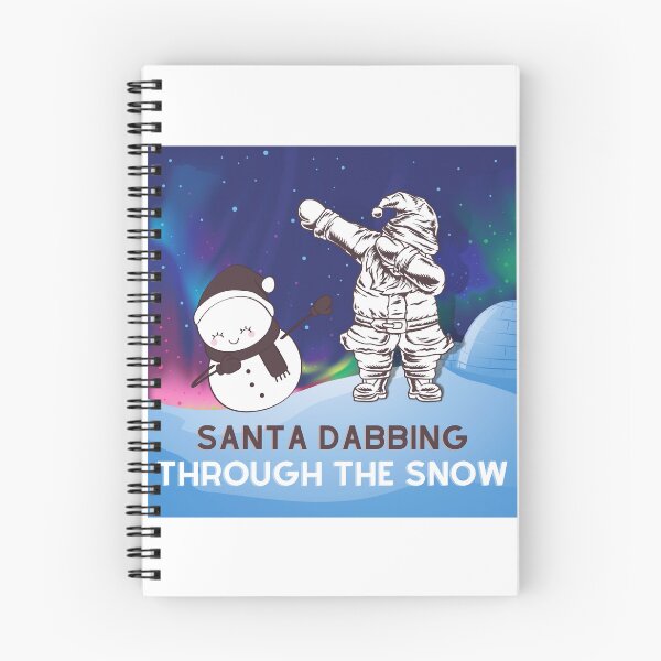 Item preview, SANTA DABBING THROUGH THE SNOW AURORA designed and sold by GoMoni.