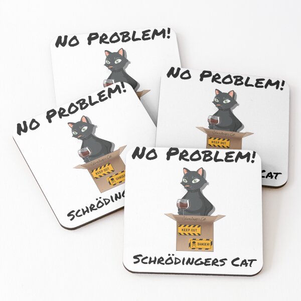 Item preview, Schrödinger's Cat I Funny cat with wine glass designed and sold by MMA--Designer.