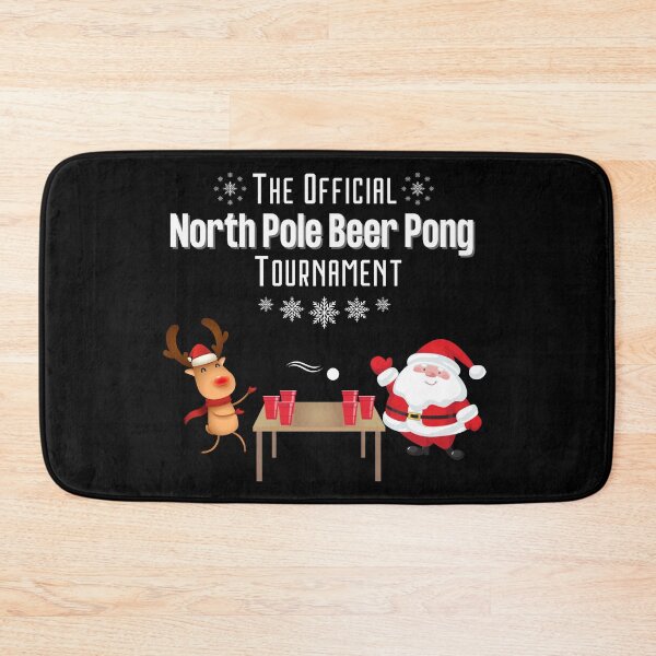 Item preview, Christmas - The Official North Pole Beer Pong Tournament, Funny Beer Pong Gift designed and sold by TheFunDistrict.