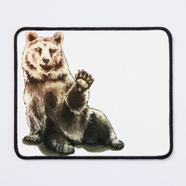 Item preview, Waving Grizzly Bear designed and sold by Amanda Richmond.