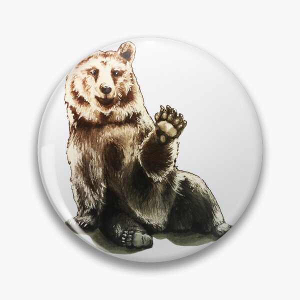 Item preview, Waving Grizzly Bear designed and sold by Amanda Richmond.