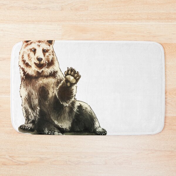 Item preview, Waving Grizzly Bear designed and sold by Amanda Richmond.