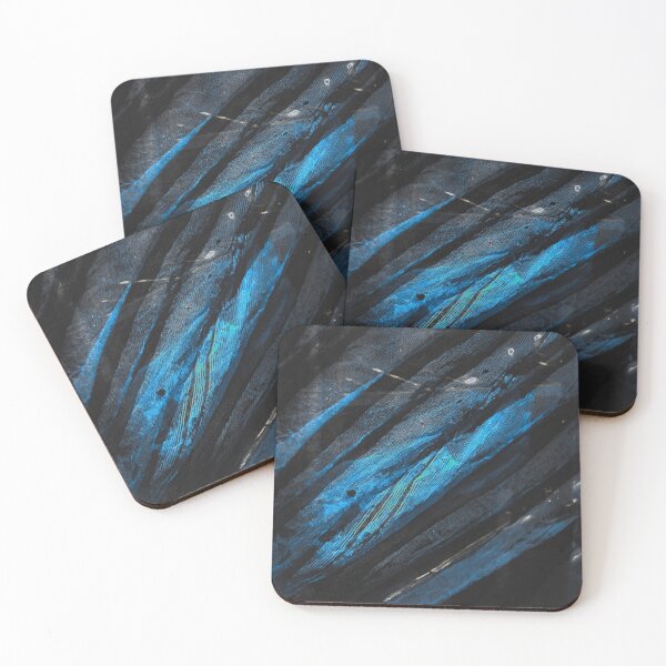Item preview, Black Blue and Gold Abstract Art designed and sold by Thsid.