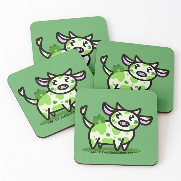 Item preview, Leap the Frog Cow designed and sold by Cosmic Kitty Colors.