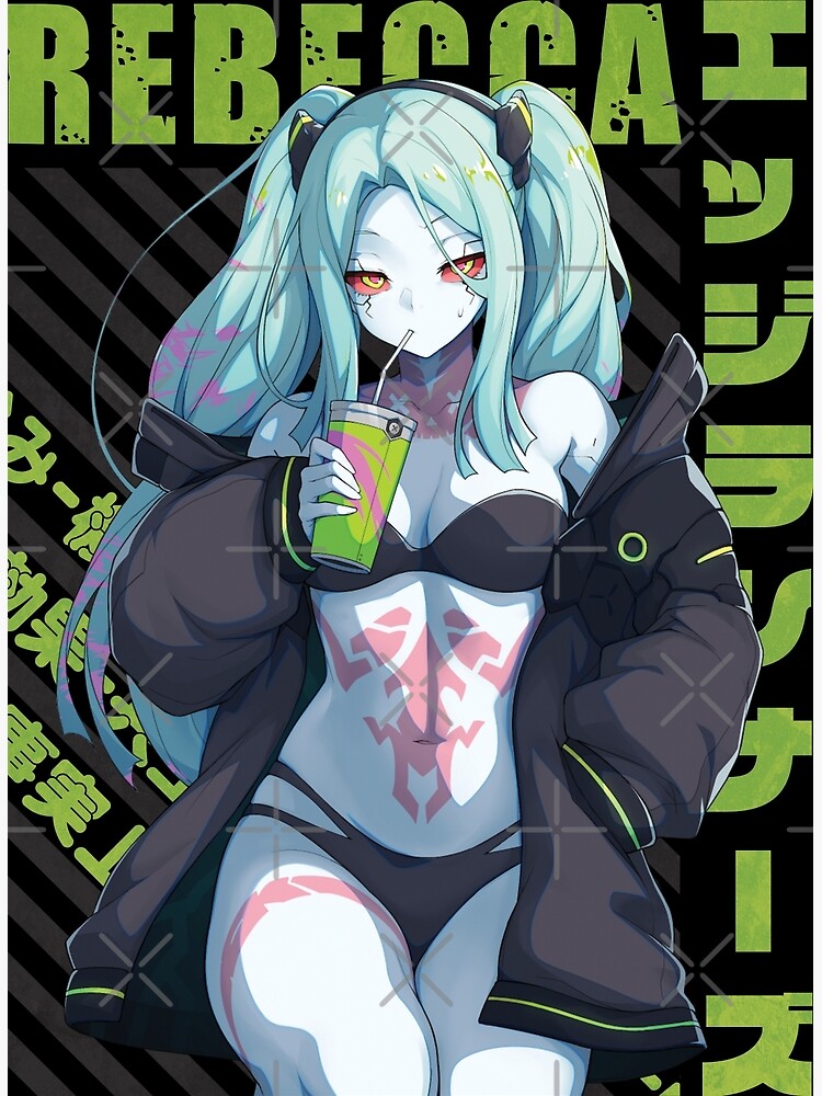Rebecca cyberpunk Anime Art Print 