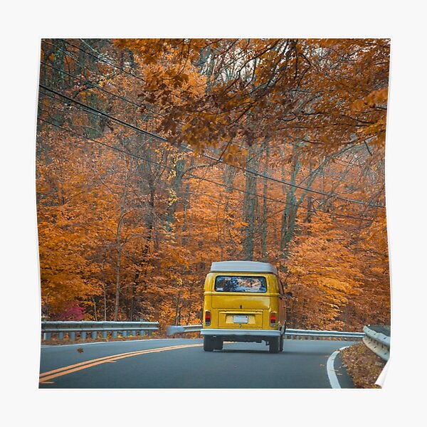 Autumn Drives through New England Poster