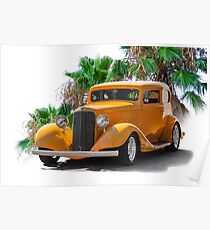1933 Pontiac Deluxe 8 Touring Sedan Ia Poster