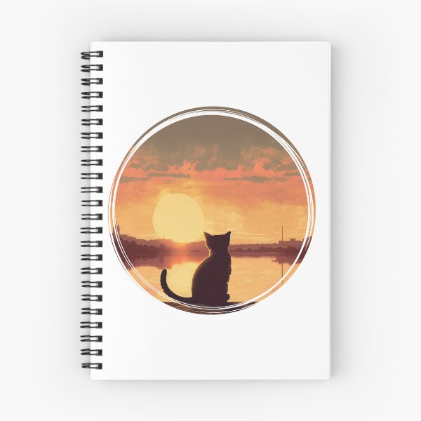 Item preview, Cat Looking At Sunset Sticker designed and sold by vectrus.