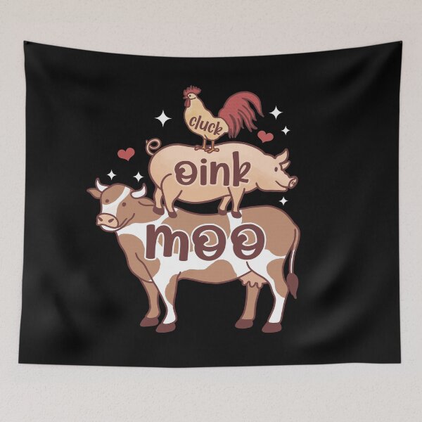 Item preview, Vintage Farm Animals - Moo, Oink, Cluck - Cow, Pig, Rooster, designed and sold by handsoftime2020.