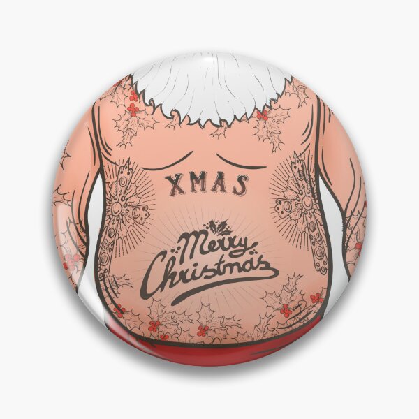 Item preview, Cool Tattoo Santa Design designed and sold by RepublicOfFire.