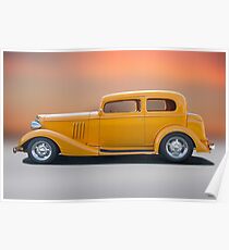 1933 Pontiac Deluxe 8 Touring Sedan 'Profile' I Poster