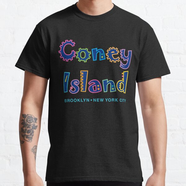 Coney Island Mens T Shirt with Brooklyn Dodgers Print