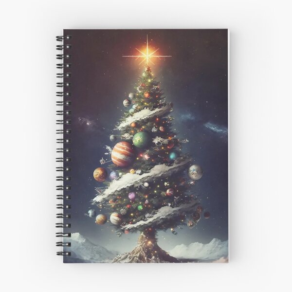 Item preview, Snowy Space Christmas Tree designed and sold by MythicPrompts.