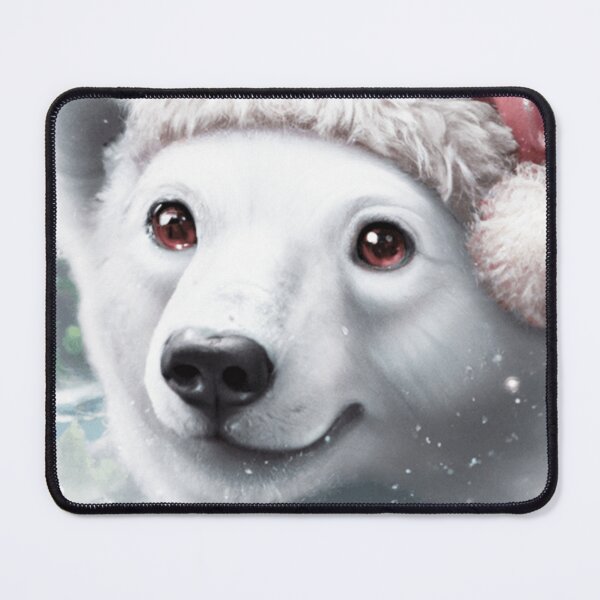 Item preview, Cutedom - Polar Bear In Christmas Hat designed and sold by RaynbowCute.