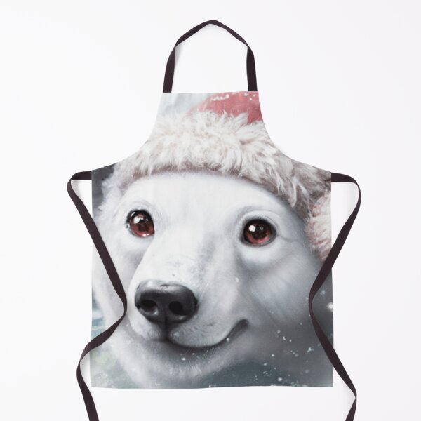 Item preview, Cutedom - Polar Bear In Christmas Hat designed and sold by RaynbowCute.