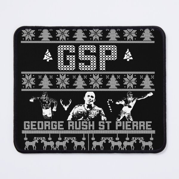Item preview, George Rush St. Pierre | GSP Christmas Sweater | Ugly Xmas Sweater | The Goat | Unisex Pullover Crewneck Jumper designed and sold by jvevo.
