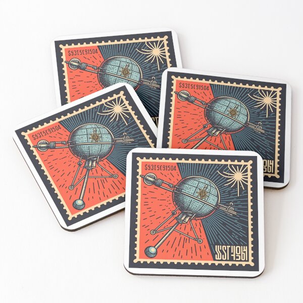 Item preview, Imaginary Stamps from The Russian Space Program - Two designed and sold by theblueofmyeye.
