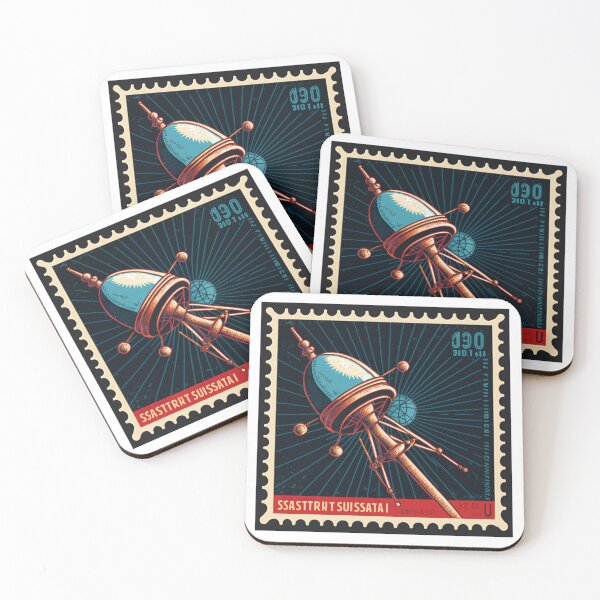 Item preview, Imaginary Stamps from The Russian Space Program - Three designed and sold by theblueofmyeye.