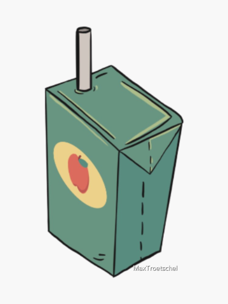 "Apple Juice Box" Sticker for Sale by MaxTroetschel Redbubble