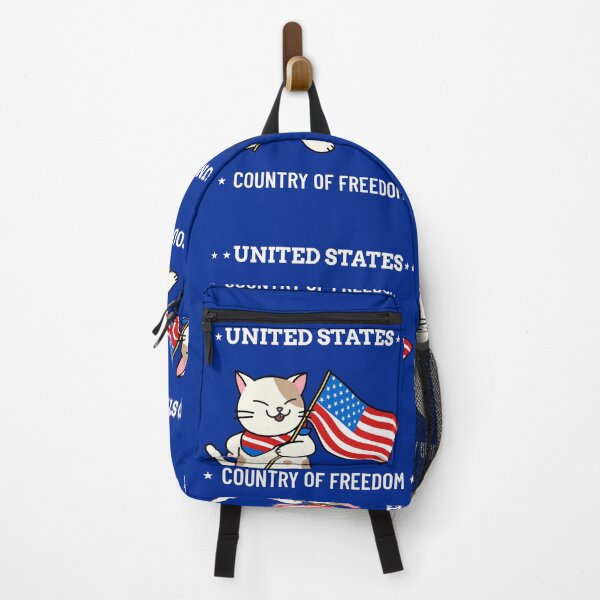 Item preview, cat cartoon freedom usa designed and sold by LGMmugsdesign.