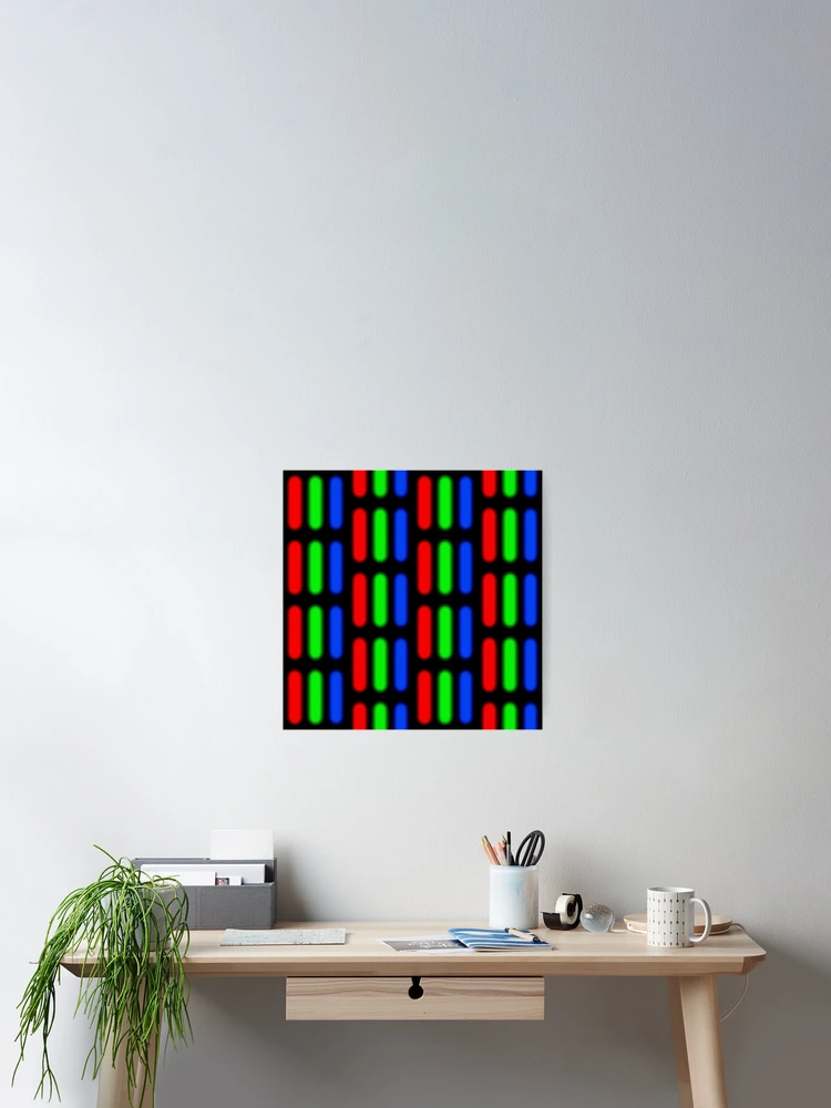 Thumbnail 2 of 3, Poster, RGB TV Pattern designed and sold by pattypattern.