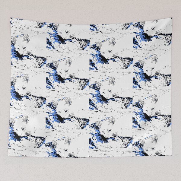 Item preview, Abstract dreamy cat designed and sold by n-l-celebration.