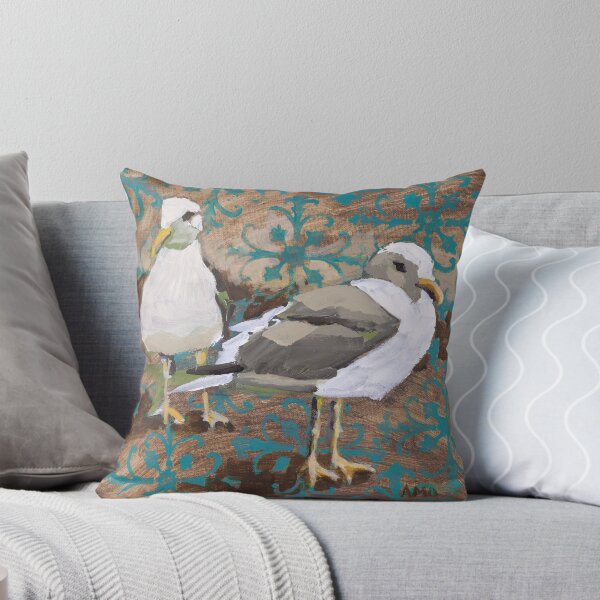 Item preview, Seagull Couple with Pattern designed and sold by AMOpainting.