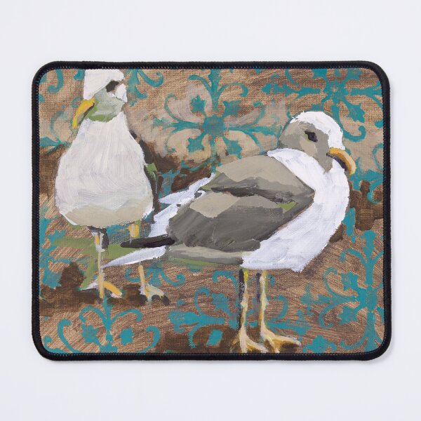 Item preview, Seagull Couple with Pattern designed and sold by AMOpainting.