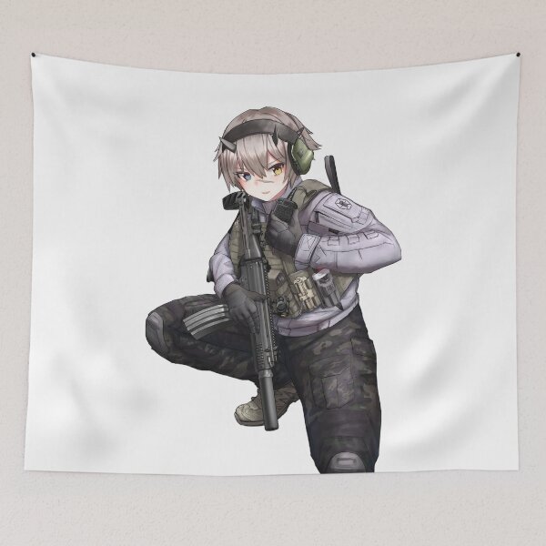 Item preview, Military Anime Girl designed and sold by kittiescuties.
