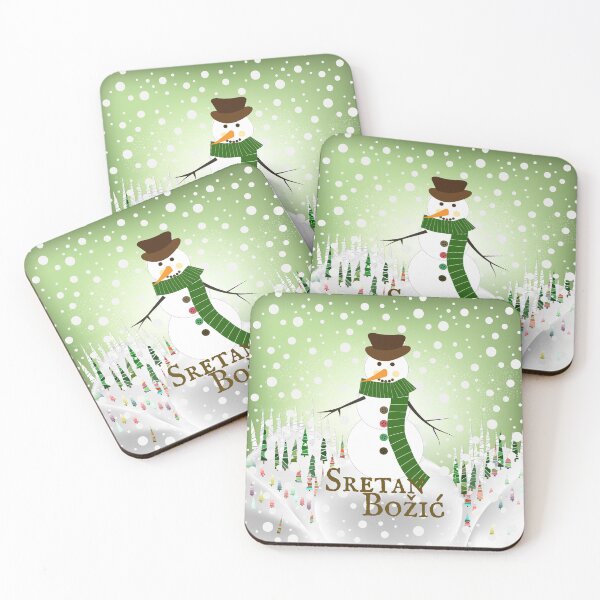 Item preview, Snowman "Sretan Božić" designed and sold by MC Art Studio.