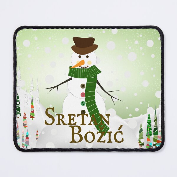 Item preview, Snowman "Sretan Božić" designed and sold by MC Art Studio.