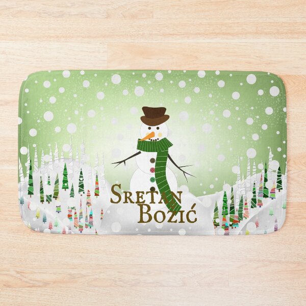 Item preview, Snowman "Sretan Božić" designed and sold by MC Art Studio.