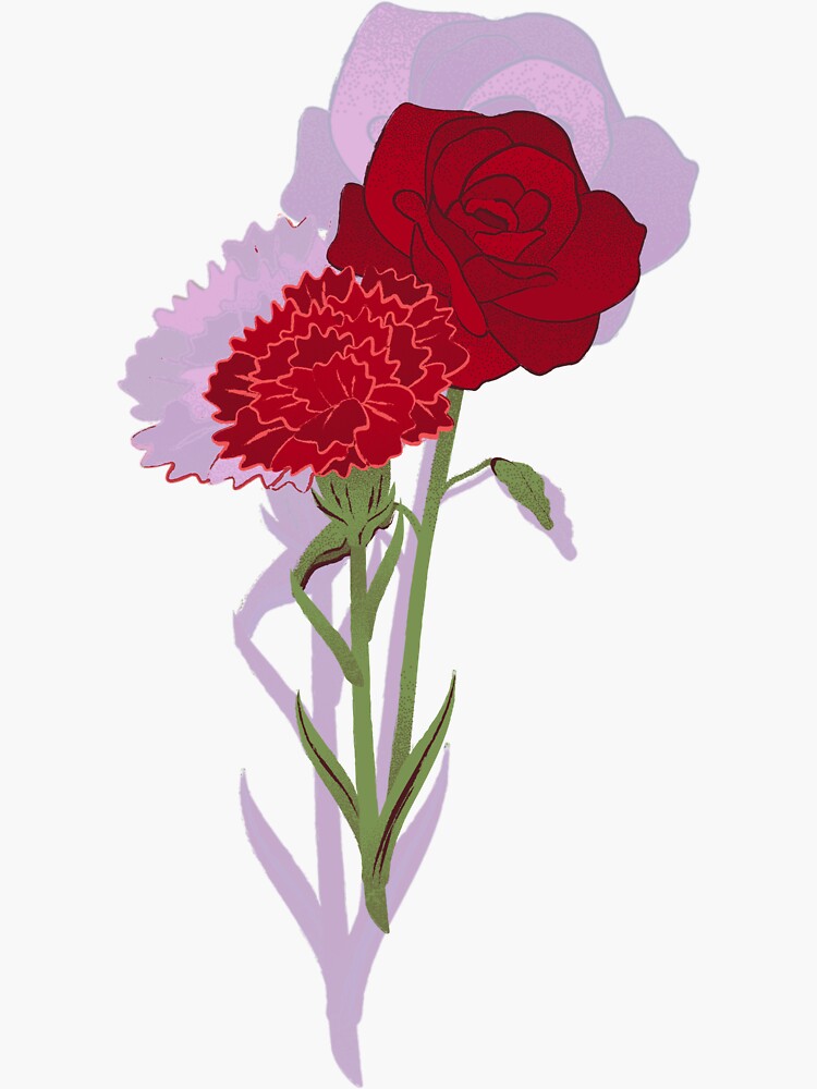 "Taylor swift carnations you thought were roses" Sticker for Sale by