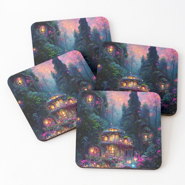 Item preview, Fae Realm Tree City - Portrait  designed and sold by electricxbunny.