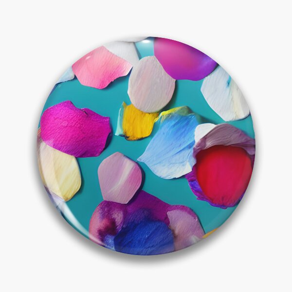 Item preview, Sprinkled Rose Petals on Blue background designed and sold by fruitfulskye.