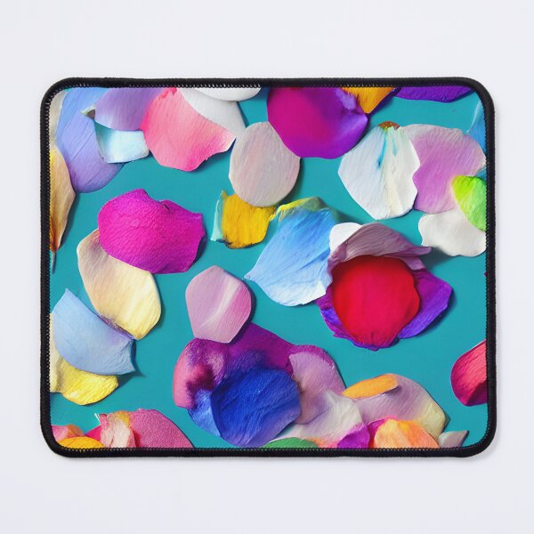 Item preview, Sprinkled Rose Petals on Blue background designed and sold by fruitfulskye.