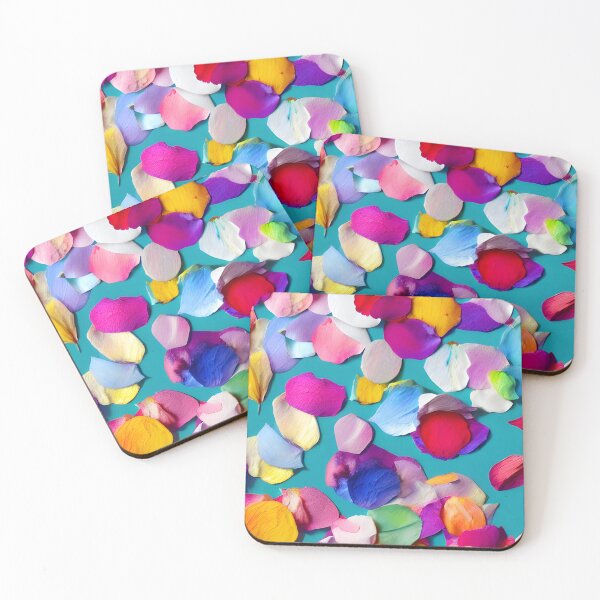 Item preview, Sprinkled Rose Petals on Blue background designed and sold by fruitfulskye.