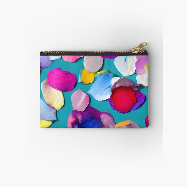 Item preview, Sprinkled Rose Petals on Blue background designed and sold by fruitfulskye.