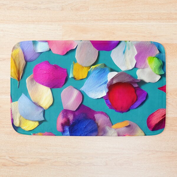 Item preview, Sprinkled Rose Petals on Blue background designed and sold by fruitfulskye.