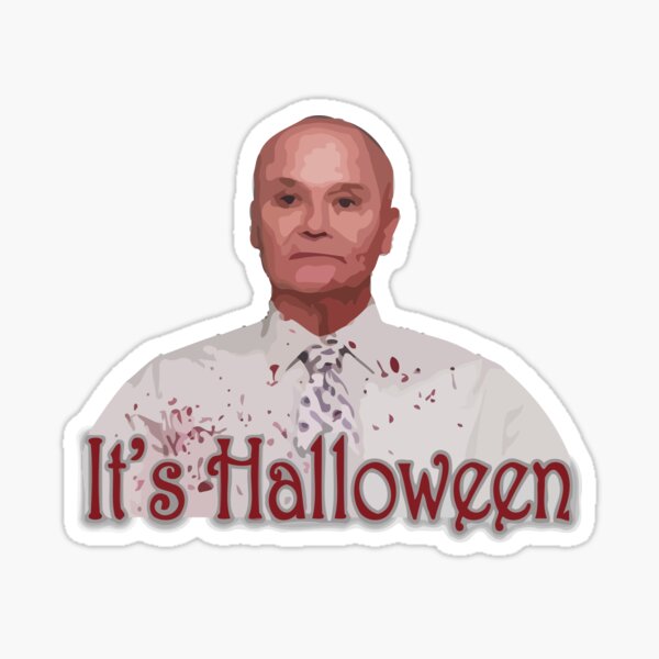 "It's Halloween Creed" Sticker by GloriousWax Redbubble