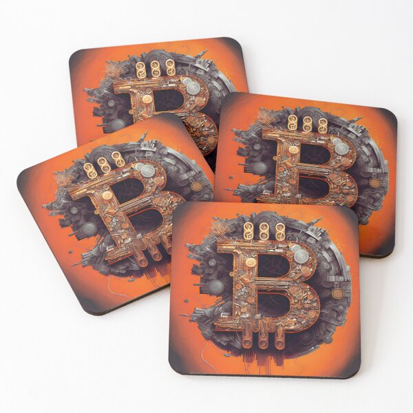 Item preview, Bitcoin Logo Fantasy Art Pattern designed and sold by HodlerSqvad.