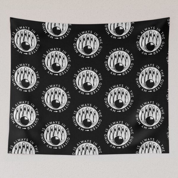 Item preview, My Mind Is Always In The Gutter Funny Bowling designed and sold by TheButtonCrew.