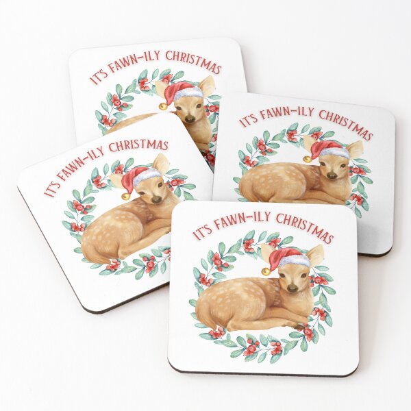 Item preview, It's Fawn-ily Christmas designed and sold by TheFunDistrict.